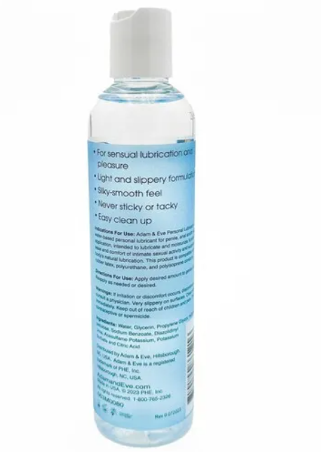 Adam & Eve Personal Water-Based Lubricant 8 oz.