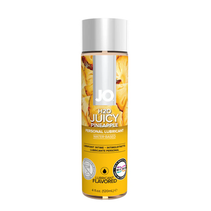 JO H2O Juicy Pineapple Flavored Water-Based Lubricant 4 oz.J