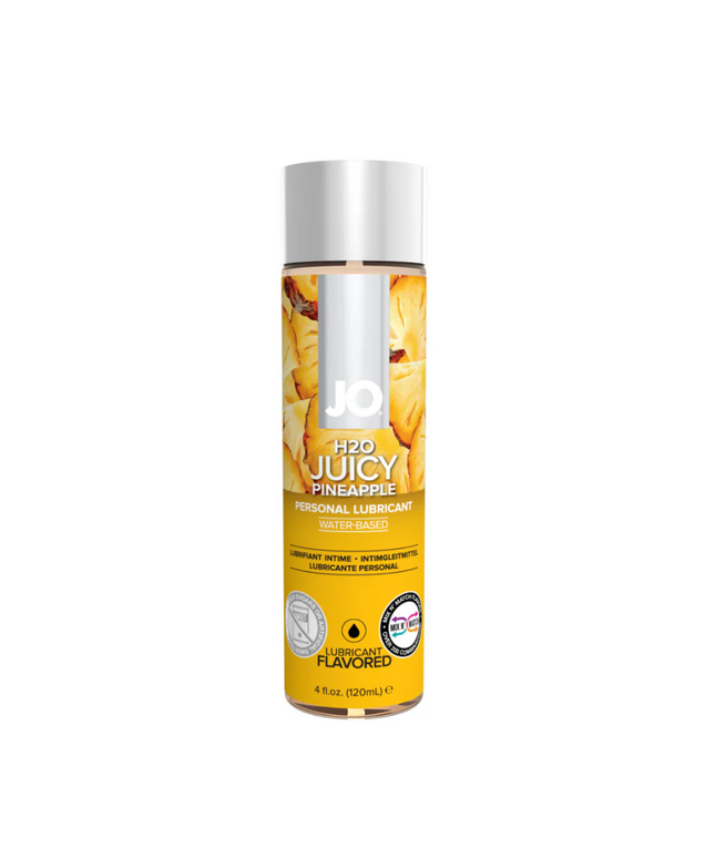 JO H2O Juicy Pineapple Flavored Water-Based Lubricant 4 oz.J