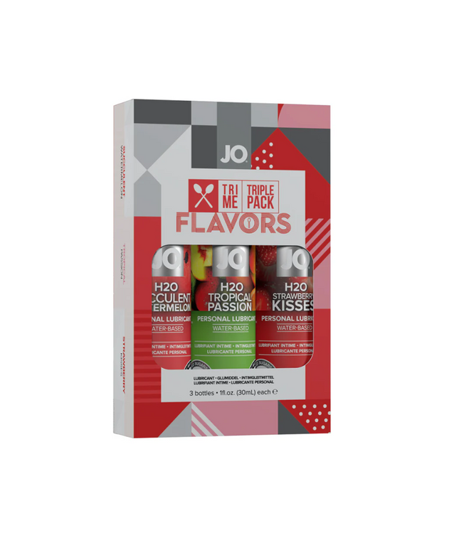 JO Tri Me Triple Pack Flavors Water-Based Lubricant 3-Pack