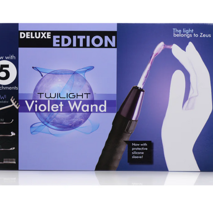 Zeus Deluxe Edition Twilight Violet Wand With 5 Attachments