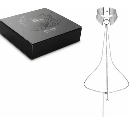 Bijoux Indiscrets Desir Metallique Mesh Collar Silver