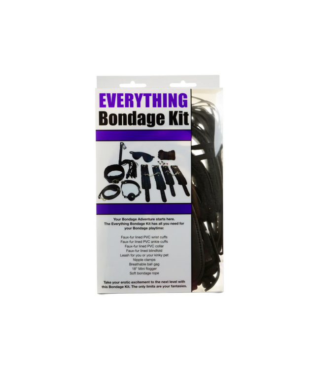 Ple'sur 12-Piece Everything Bondage Kit Black