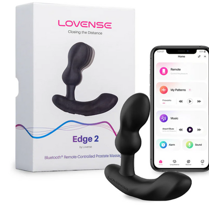 Lovense Edge 2 Bluetooth Remote-Controlled Adjustable Prostate Massager