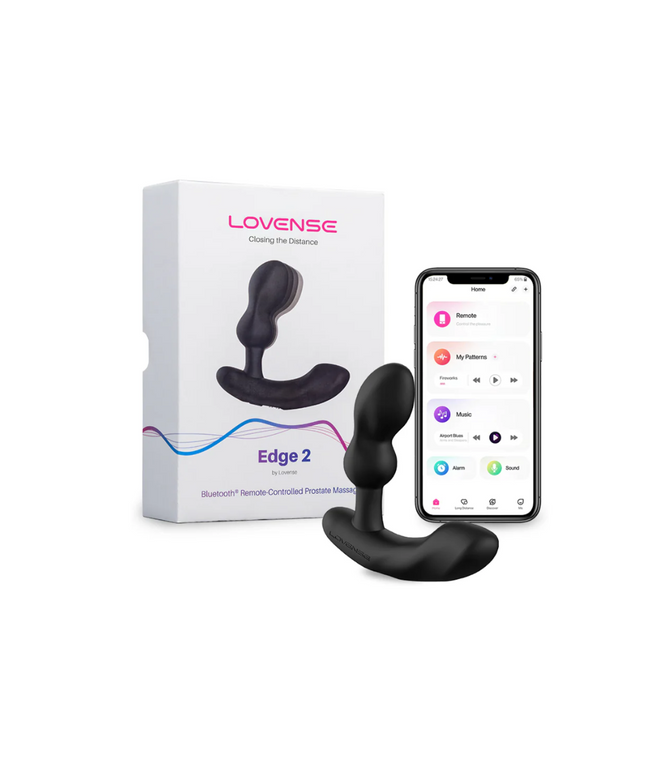 Lovense Edge 2 Bluetooth Remote-Controlled Adjustable Prostate Massager