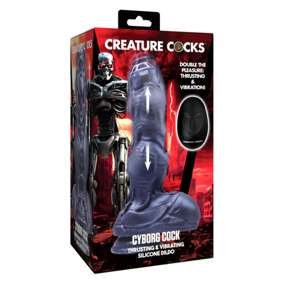 Creature Cocks Cyborg Thrusting Silicone Dildo