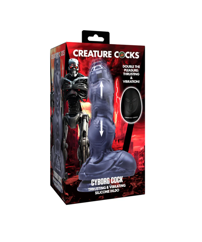 Creature Cocks Cyborg Thrusting Silicone Dildo