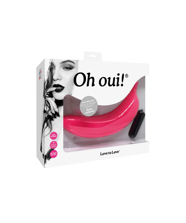 Love to Love Oh Oui Silicone Banana Vibrator Pink