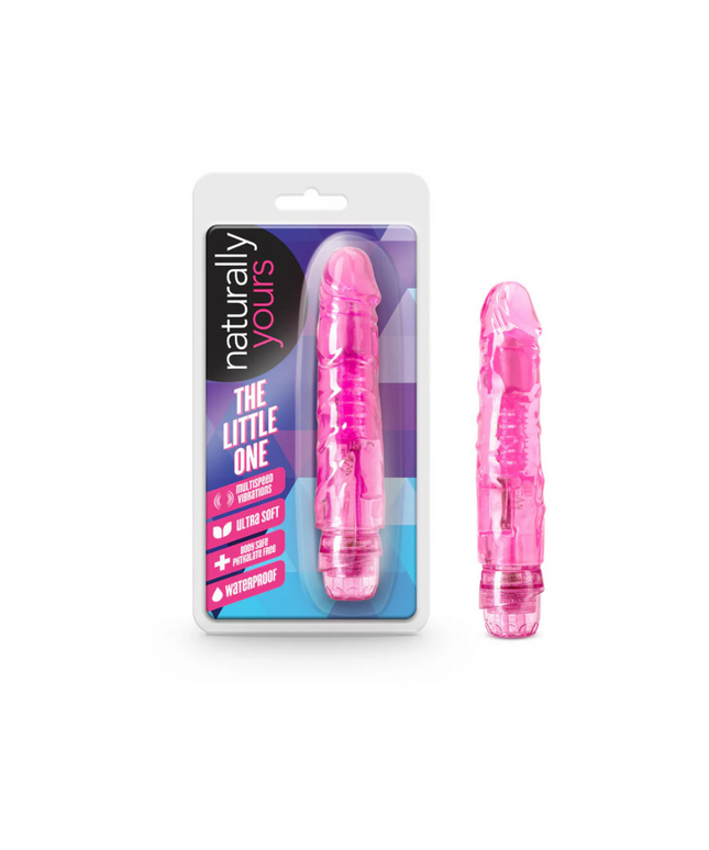 Naturally Yours The Little One Realistic 6.7 in. Vibrating Dildo Pink
