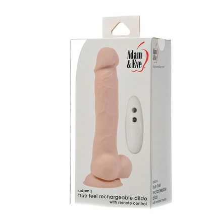 Adam & Eve Adam's True Feel Rechargeable Dildo with Remote Control
