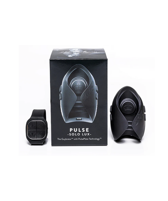 Hot Octopuss Pulse Solo Lux Rechargeable Remote-Controlled Vibrating Stroker Black