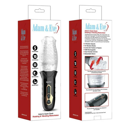 Adam & Eve Adam's Gawk Gawk Rotating & Vibrating Masturbator