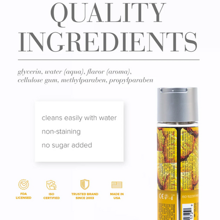JO H2O Juicy Pineapple Flavored Water-Based Lubricant 4 oz.J