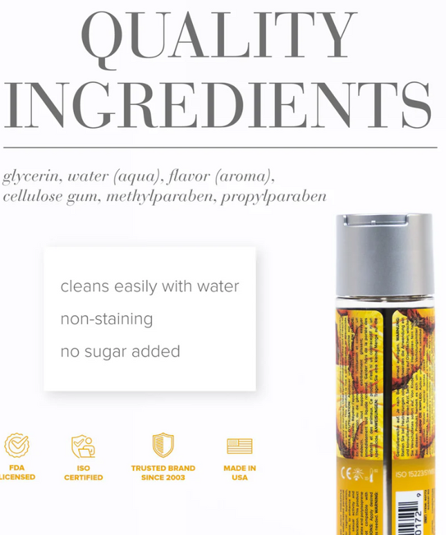 JO H2O Juicy Pineapple Flavored Water-Based Lubricant 4 oz.J