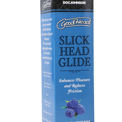 GoodHead Slick Head Glide Blue Raspberry 4 oz.