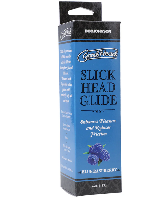 GoodHead Slick Head Glide Blue Raspberry 4 oz.