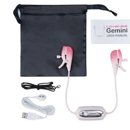 Lovense Gemini Bluetooth Rechargeable Vibrating Nipple Clamps