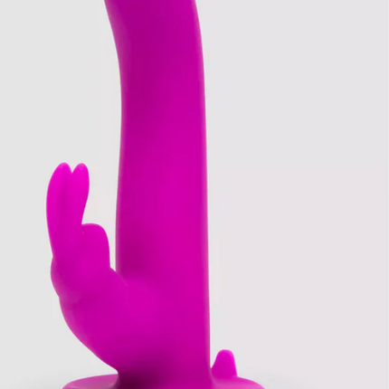 Happy Rabbit Rechargeable Silicone Vibrating Strap-On Harness Set Purple