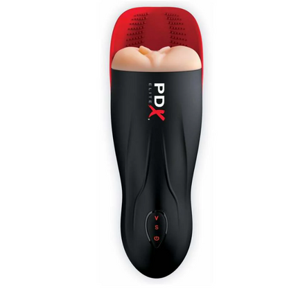 PDX Elite Fuck-O-Matic Rechargeable Vibrating Suction Stroker With Ball Cradle