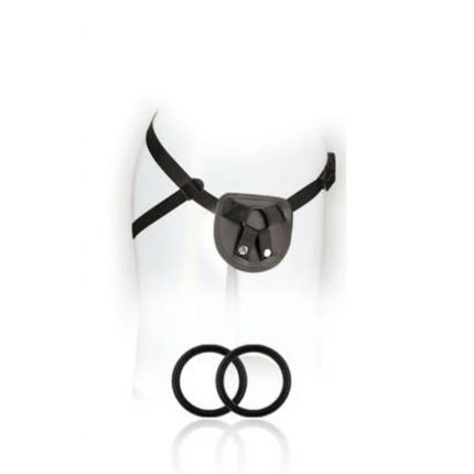 SX For You Adjustable Faux Leather Beginner's Harness Black