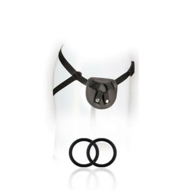 SX For You Adjustable Faux Leather Beginner's Harness Black