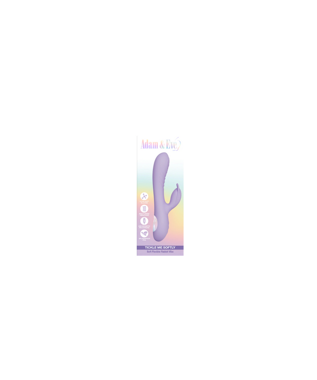 Adam & Eve Tickle Me Softly Soft Flexible Rabbit Vibe