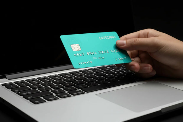 make the credit card aqua blue
